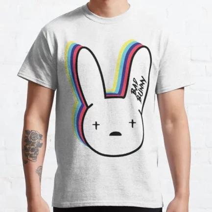 Bad Bunny T-Shirts – Bad Bunny Logo Classic T-Shirt